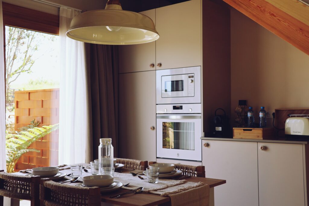 Dressed table for 4 people in Villaverde Village